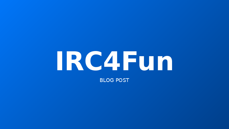 IRC4Fun Network Infrastructure Update